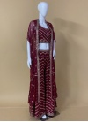Faux Georgette Indo Western - 2